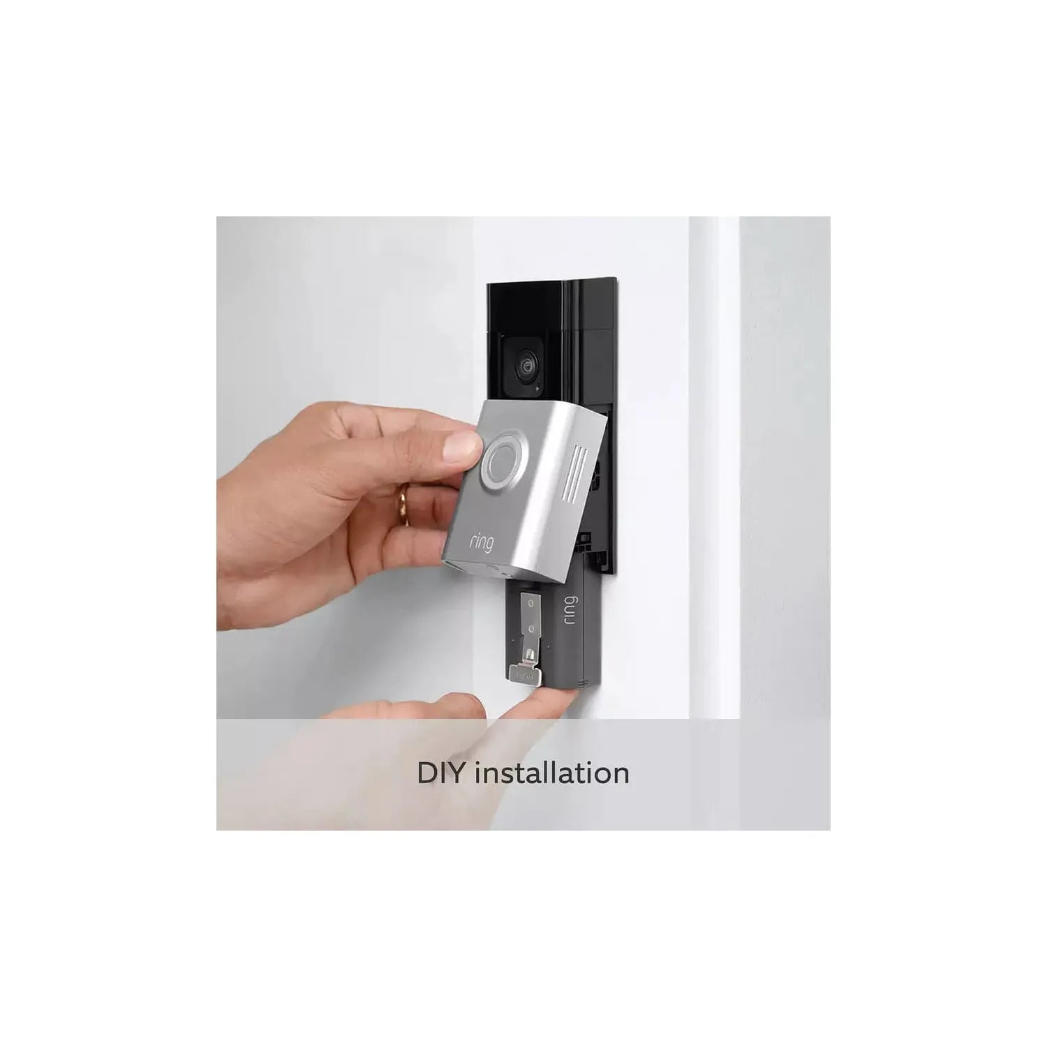 Buy Ring,Ring Video Doorbell Plus Battery - Black & Silver - Gadcet.com | UK | London | Scotland | Wales| Ireland | Near Me | Cheap | Pay In 3 | Security Safe Accessories
